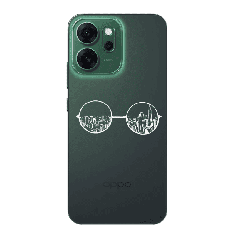 Oppo 14 F Sunglasses Transparent Silicone TPU Θήκη