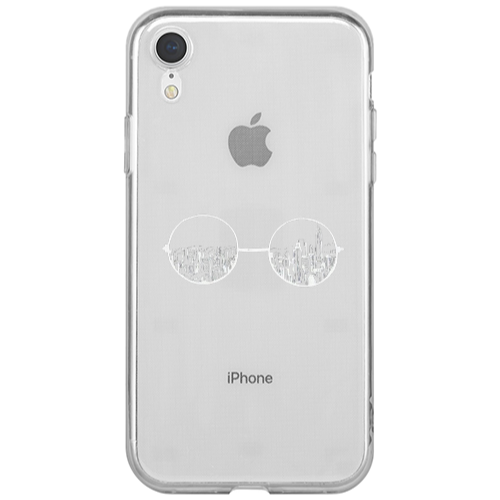 Apple iPhone Xr Sunglasses Transparent Silicone TPU Θήκη