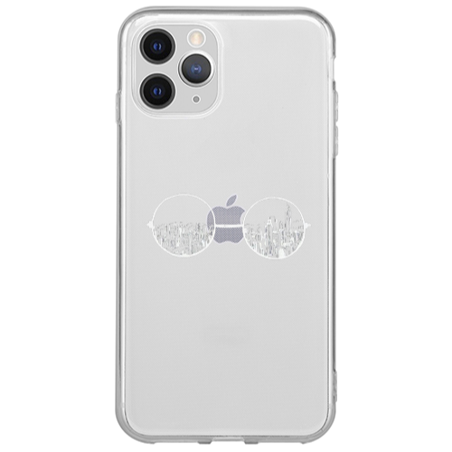Apple iPhone 13 Pro Max Sunglasses Transparent Silicone TPU Θήκη