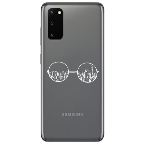Samsung S20 Sunglasses Transparent Silicone TPU Θήκη