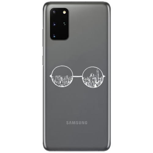 Samsung S20 Plus Sunglasses Transparent Silicone TPU Θήκη