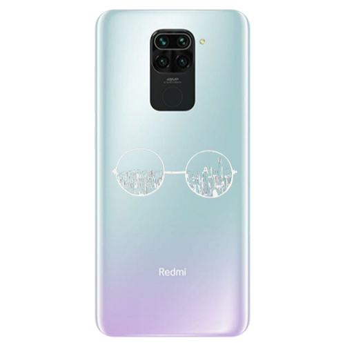Xiaomi Redmi Note 9 Sunglasses Transparent Silicone TPU Θήκη