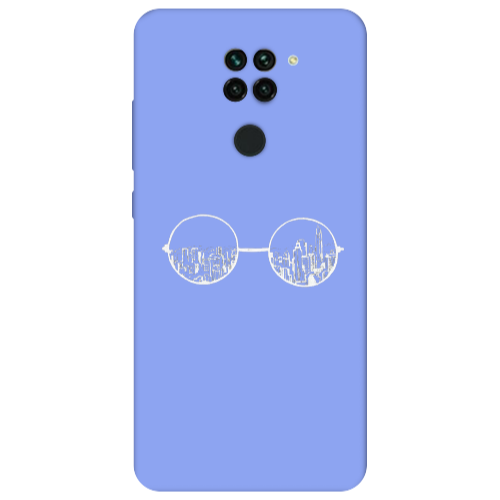 Xiaomi Redmi Note 9 Sunglasses Light Purple Colored Silicone TPU Θήκη
