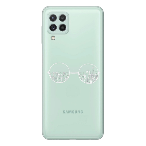Samsung A22 4G Sunglasses Transparent Silicone TPU Θήκη