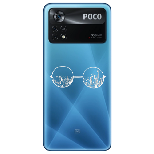 Xiaomi Poco X4 Pro Sunglasses Transparent Silicone TPU Θήκη