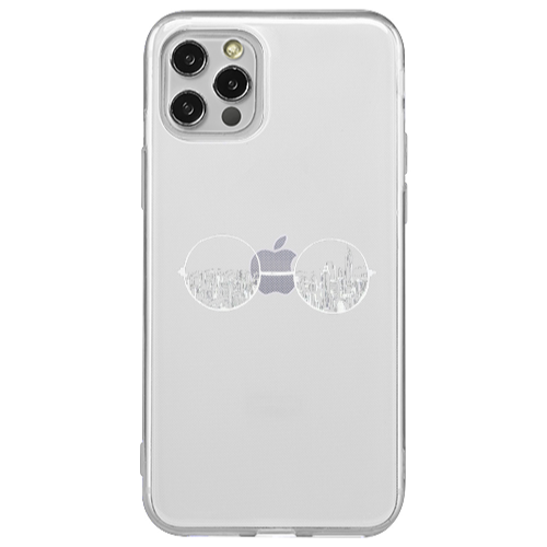 Apple iPhone 12 Pro Sunglasses Transparent Silicone TPU Θήκη