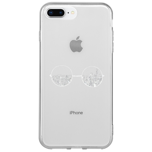 Apple iPhone 7 Plus Sunglasses Transparent Silicone TPU Θήκη