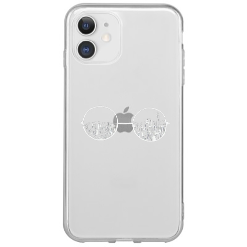 Apple iPhone 12 Mini Sunglasses Transparent Silicone TPU Θήκη