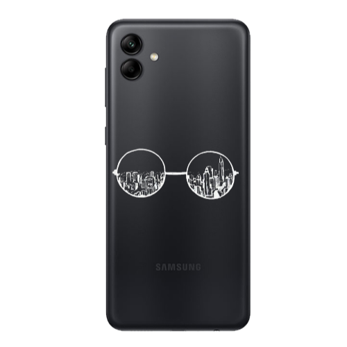 Samsung A04 Sunglasses Transparent Silicone TPU Θήκη