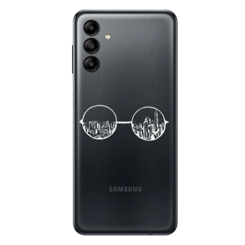 Samsung A04S Sunglasses Transparent Silicone TPU Θήκη