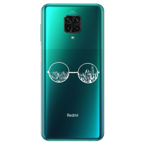 Xiaomi Redmi Note 9S Sunglasses Transparent Silicone TPU Θήκη