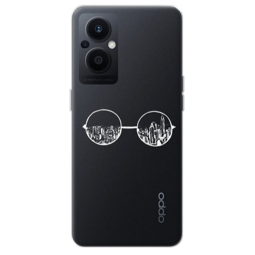 Oppo Reno 7 Lite Sunglasses Transparent Silicone TPU Θήκη