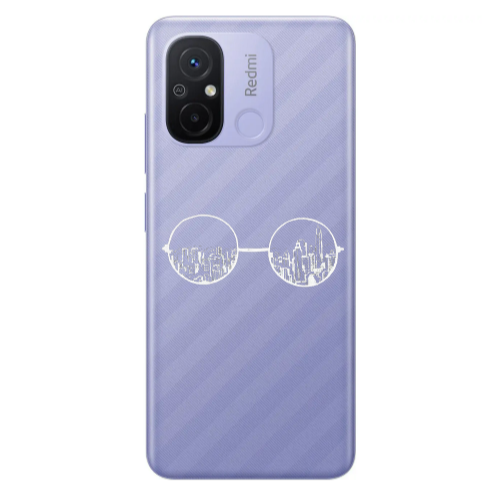 Xiaomi Redmi 12C Sunglasses Transparent Silicone TPU Θήκη