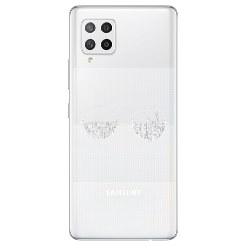 Samsung A42 5G Sunglasses Transparent Silicone TPU Θήκη