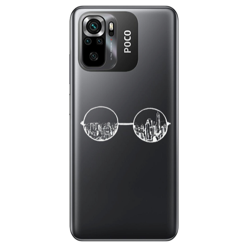 Xiaomi Poco M5 s Sunglasses Transparent Silicone TPU Θήκη