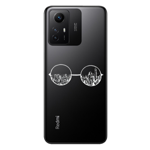 Xiaomi Redmi Note 12s Sunglasses Transparent Silicone TPU Θήκη