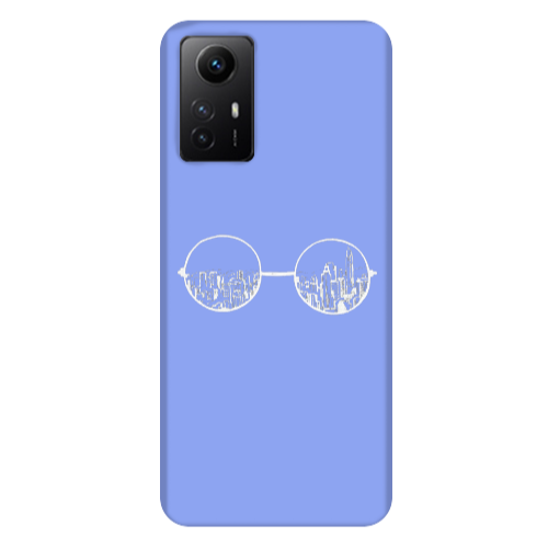 Xiaomi Redmi Note 12s Sunglasses Light Purple Colored Silicone TPU Θήκη