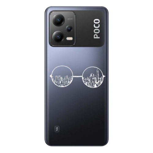 Xiaomi Poco X5 Sunglasses Transparent Silicone TPU Θήκη