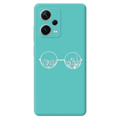 Xiaomi Poco X5 Sunglasses Turquoise Colored Silicone TPU Θήκη