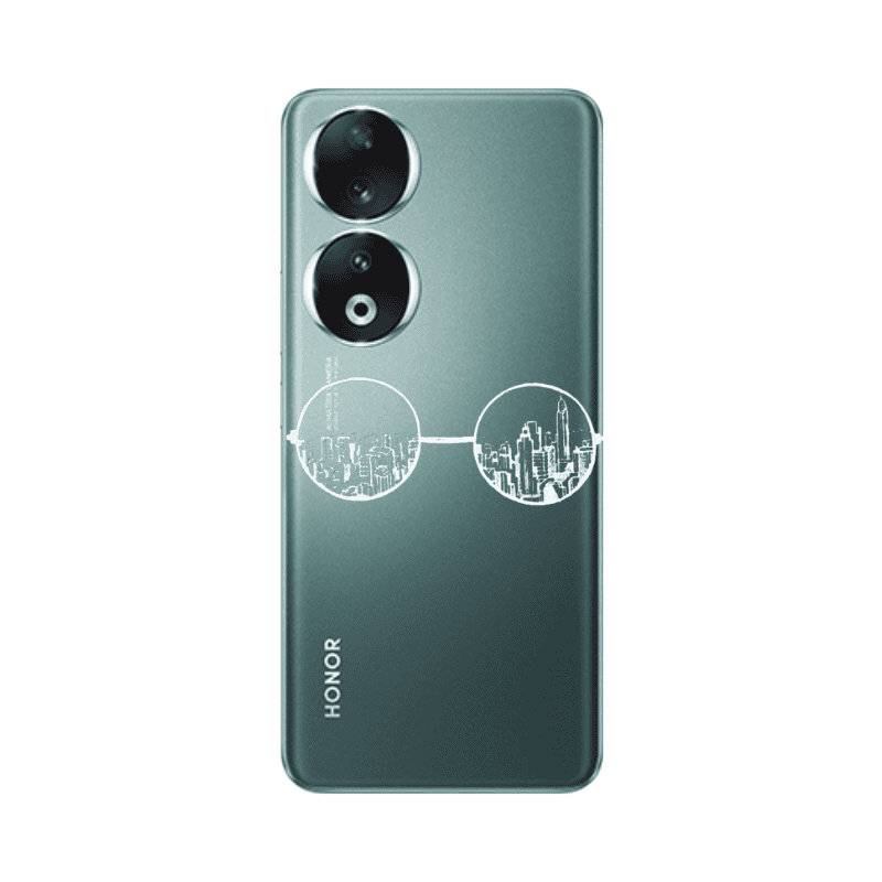 Honor 90 5G Sunglasses Transparent Silicone TPU Θήκη