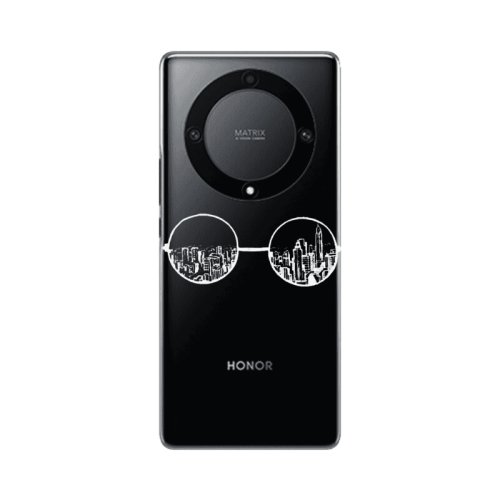 Honor Magic5 Lite 5G Sunglasses Transparent Silicone TPU Θήκη