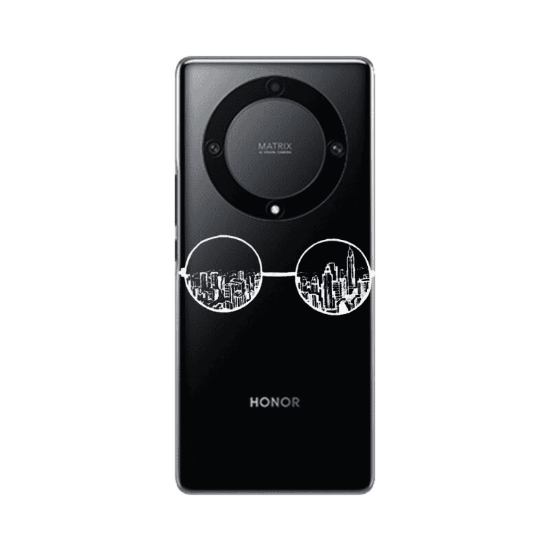 Honor Magic5 Lite 5G Sunglasses Transparent Silicone TPU Θήκη