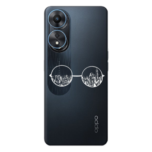 Oppo A 98 Sunglasses Transparent Silicone TPU Θήκη