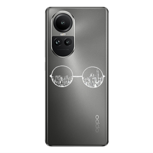 Oppo Reno10 5G Sunglasses Transparent Silicone TPU Θήκη