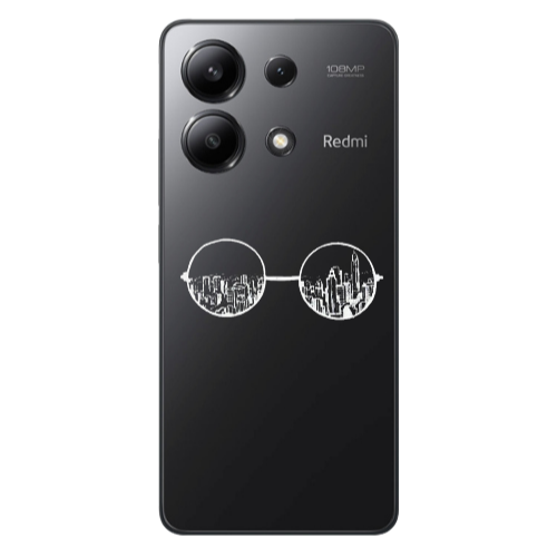 Xiaomi Redmi Note 13 4G Sunglasses Transparent Silicone TPU Θήκη