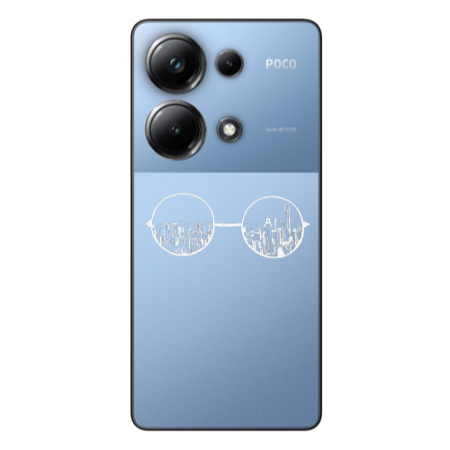 Xiaomi Poco M6 Pro 4G Sunglasses Transparent Silicone TPU Θήκη