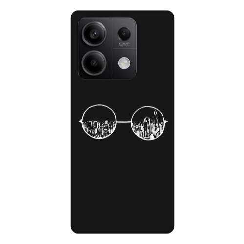 Xiaomi Redmi Note 13Pro 5G Sunglasses Black Colored Silicone TPU Θήκη
