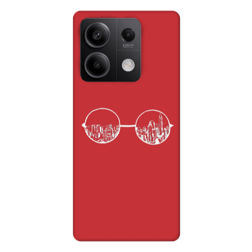 Xiaomi Redmi Note 13Pro 5G Sunglasses Red Colored Silicone TPU Θήκη