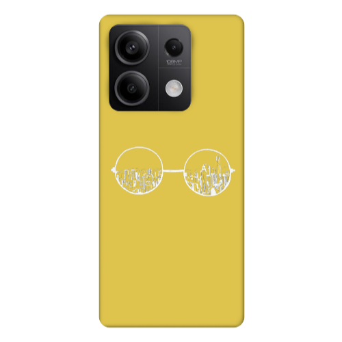 Xiaomi Redmi Note 13Pro 5G Sunglasses Yellow Colored Silicone TPU Θήκη