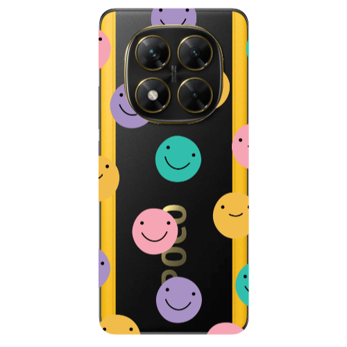 Xiaomi Poco X7 Colorful smiles Transparent Silicone TPU Θήκη