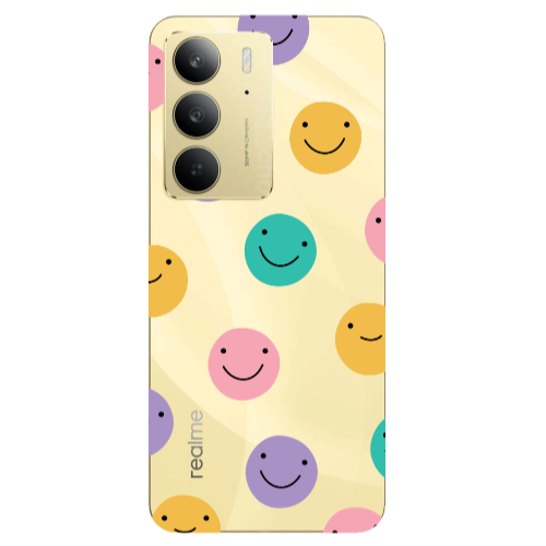 Realme C 75 Colorful smiles Transparent Silicone TPU Θήκη