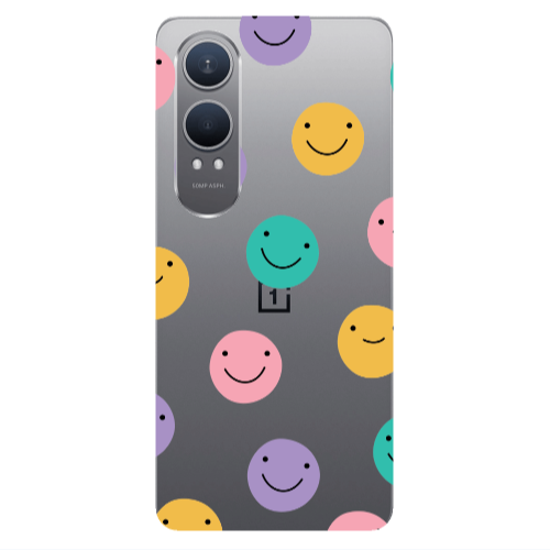 Oneplus Nord Ce 4 lite Colorful smiles Transparent Silicone TPU Θήκη