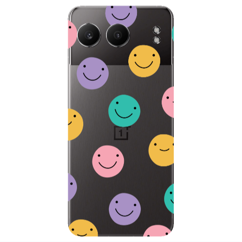 Oneplus Nord 4 Colorful smiles Transparent Silicone TPU Θήκη
