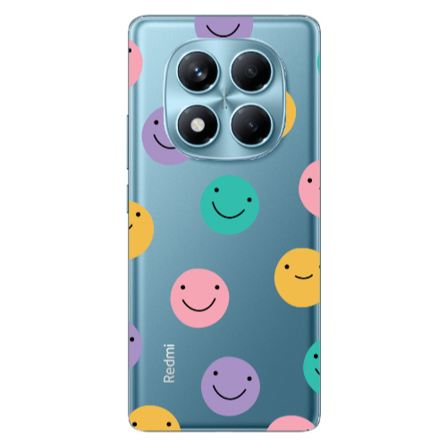 Xiaomi Redmi Note 14 Pro Colorful smiles Transparent Silicone TPU Θήκη