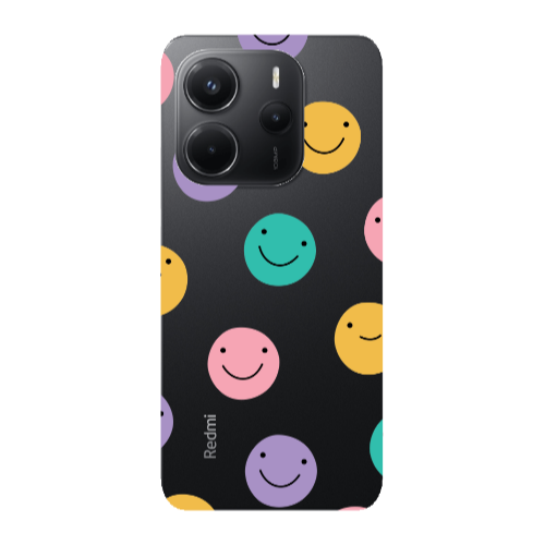 Xiaomi Redmi Note 14 Colorful smiles Transparent Silicone TPU Θήκη