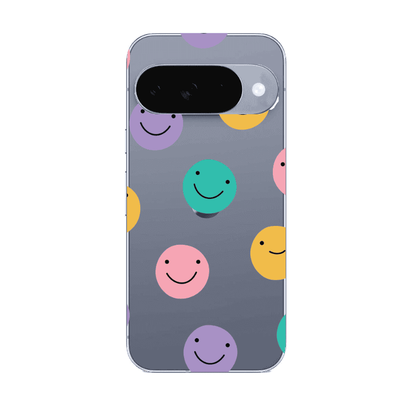 Google Pixel 10 Colorful smiles Transparent Silicone TPU Θήκη