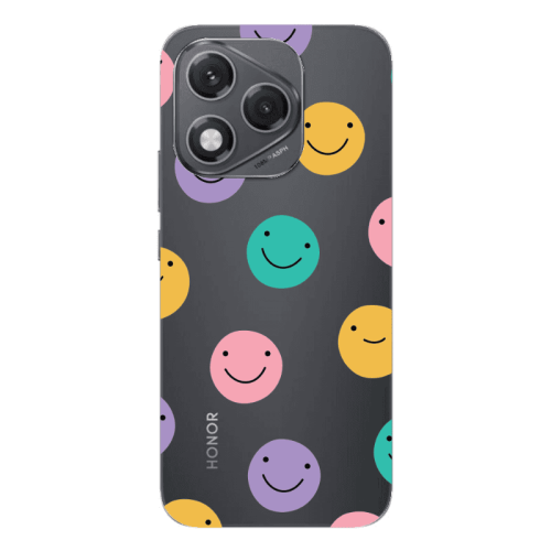 Honor 400 Lite Colorful smiles Transparent Silicone TPU Θήκη