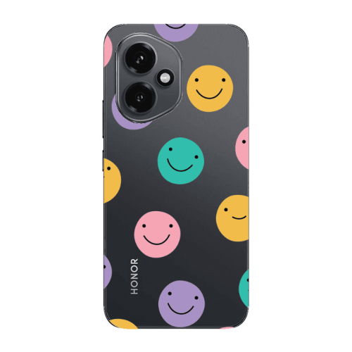 Honor Magic 400 Colorful smiles Transparent Silicone TPU Θήκη