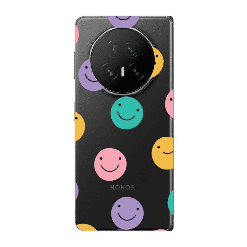 Honor Magic V5 Colorful smiles Transparent Silicone TPU Θήκη