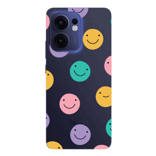 Oppo Reno13 FS Colorful smiles Transparent Silicone TPU Θήκη