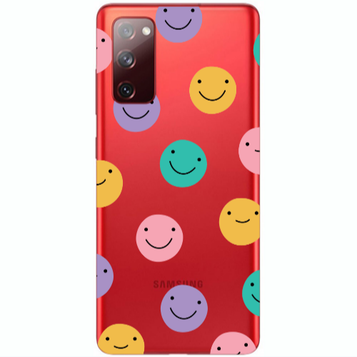 Samsung S20 FE Colorful smiles Transparent Silicone TPU Θήκη