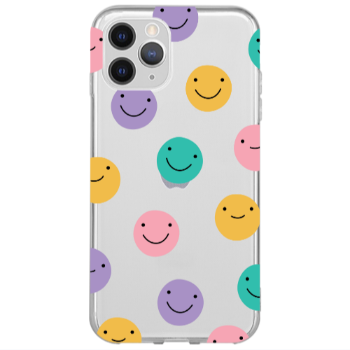 Apple iPhone 13 Pro Colorful smiles Transparent Silicone TPU Θήκη