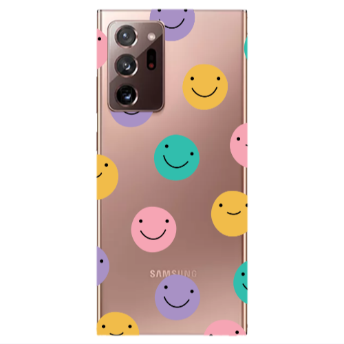 Samsung Note 20 Ultra Colorful smiles Transparent Silicone TPU Θήκη