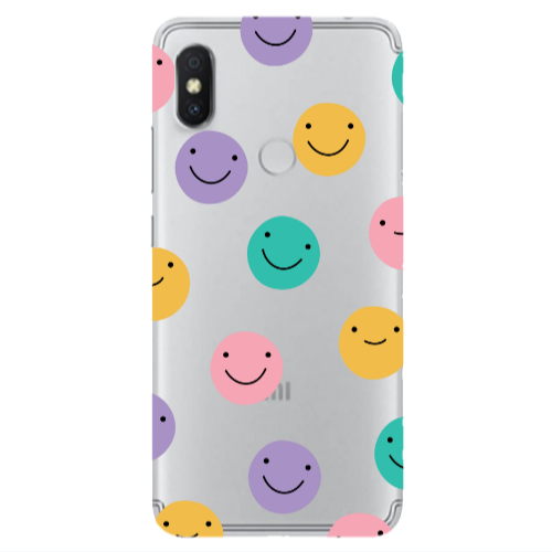 Xiaomi Redmi S2 Colorful smiles Transparent Silicone TPU Θήκη