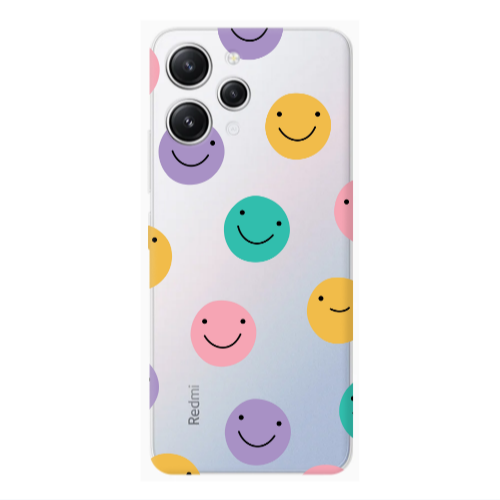 Xiaomi Redmi 12 Colorful smiles Transparent Silicone TPU Θήκη