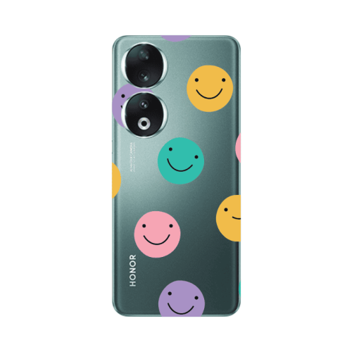 Honor 90 5G Colorful smiles Transparent Silicone TPU Θήκη